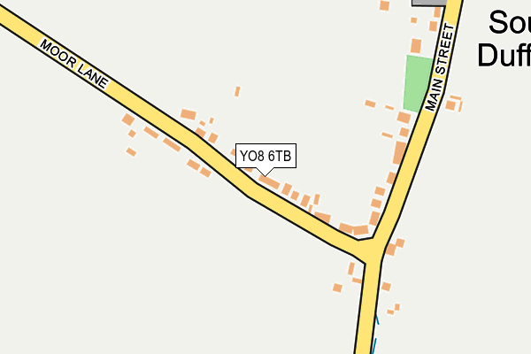 YO8 6TB map - OS OpenMap – Local (Ordnance Survey)