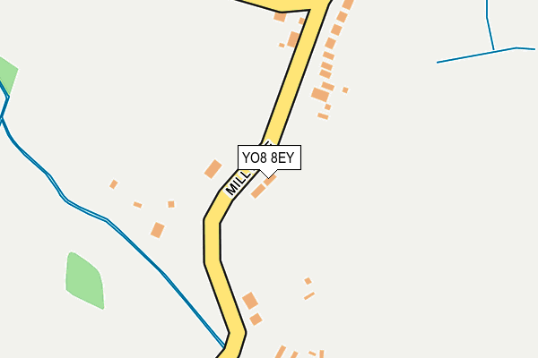 YO8 8EY map - OS OpenMap – Local (Ordnance Survey)