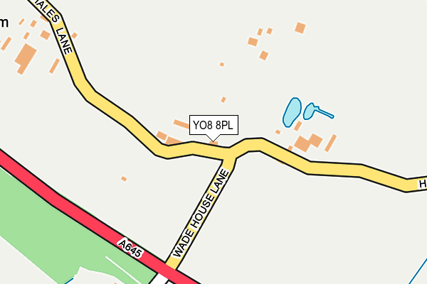 YO8 8PL map - OS OpenMap – Local (Ordnance Survey)