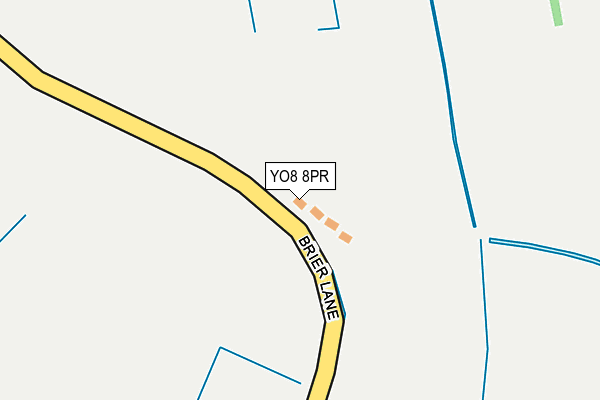 YO8 8PR map - OS OpenMap – Local (Ordnance Survey)