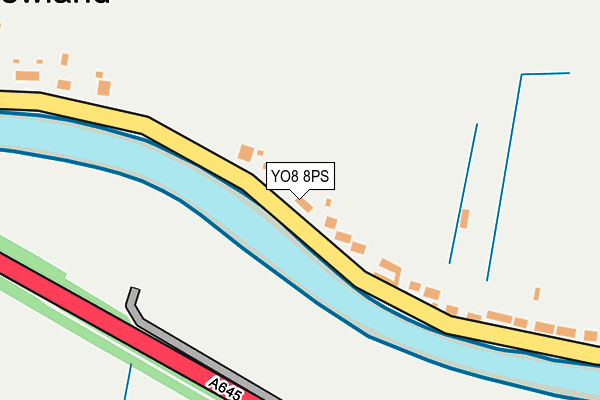 YO8 8PS map - OS OpenMap – Local (Ordnance Survey)