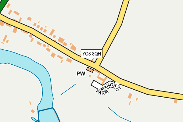 YO8 8QH map - OS OpenMap – Local (Ordnance Survey)