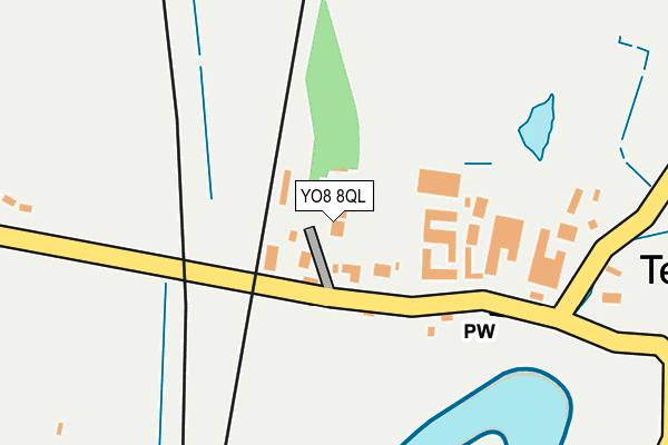 YO8 8QL map - OS OpenMap – Local (Ordnance Survey)