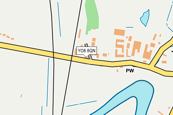 YO8 8QN map - OS OpenMap – Local (Ordnance Survey)
