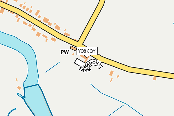 YO8 8QY map - OS OpenMap – Local (Ordnance Survey)