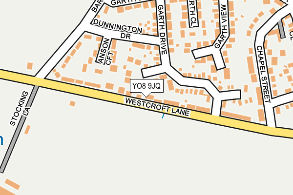 YO8 9JQ map - OS OpenMap – Local (Ordnance Survey)