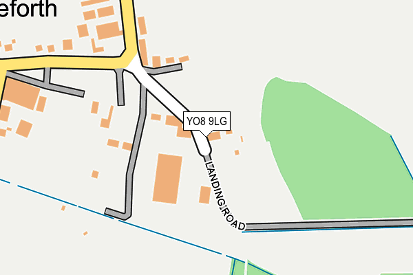 YO8 9LG map - OS OpenMap – Local (Ordnance Survey)
