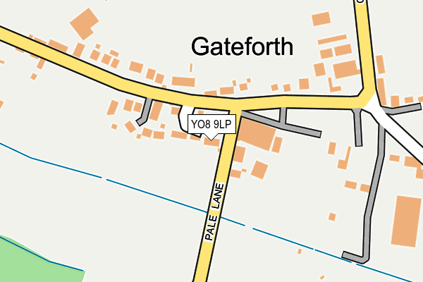 YO8 9LP map - OS OpenMap – Local (Ordnance Survey)