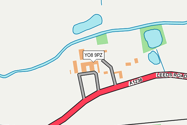YO8 9PZ map - OS OpenMap – Local (Ordnance Survey)