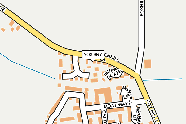YO8 9RY map - OS OpenMap – Local (Ordnance Survey)