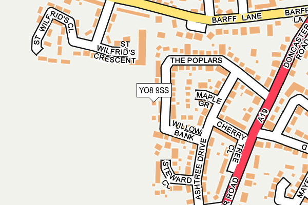 YO8 9SS map - OS OpenMap – Local (Ordnance Survey)