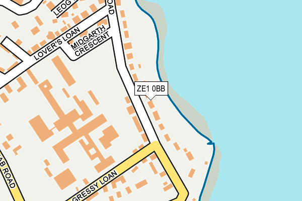 ZE1 0BB map - OS OpenMap – Local (Ordnance Survey)