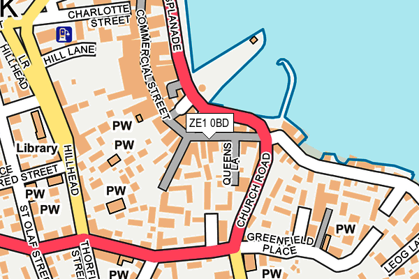 ZE1 0BD map - OS OpenMap – Local (Ordnance Survey)