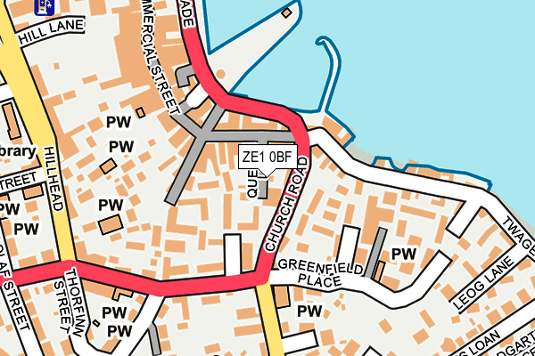 ZE1 0BF map - OS OpenMap – Local (Ordnance Survey)