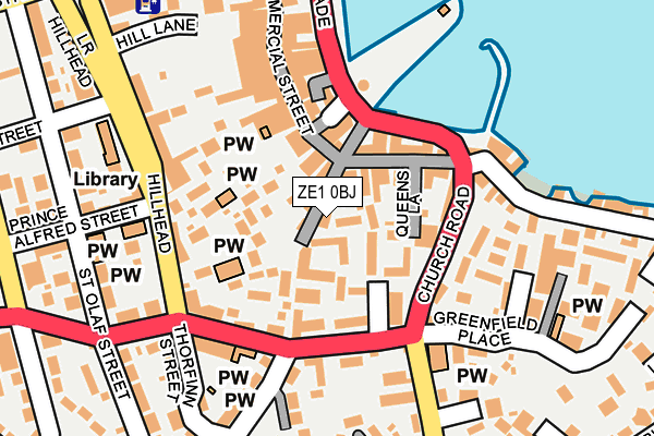 ZE1 0BJ map - OS OpenMap – Local (Ordnance Survey)