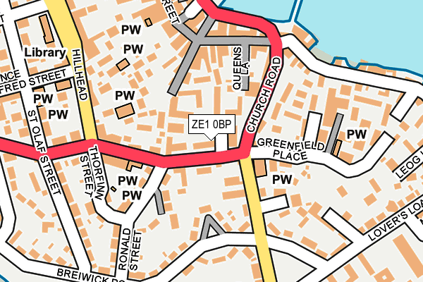 ZE1 0BP map - OS OpenMap – Local (Ordnance Survey)