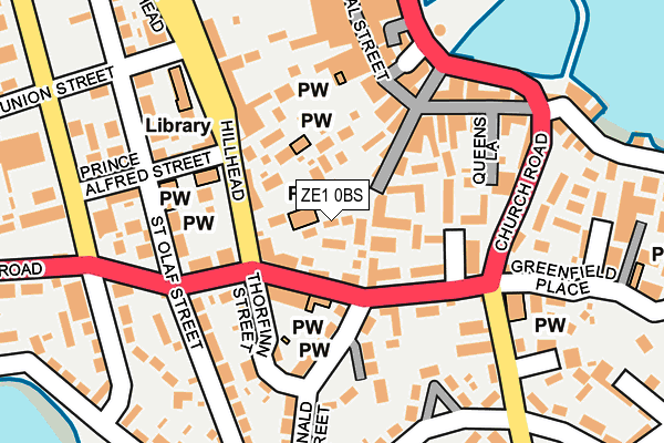 ZE1 0BS map - OS OpenMap – Local (Ordnance Survey)