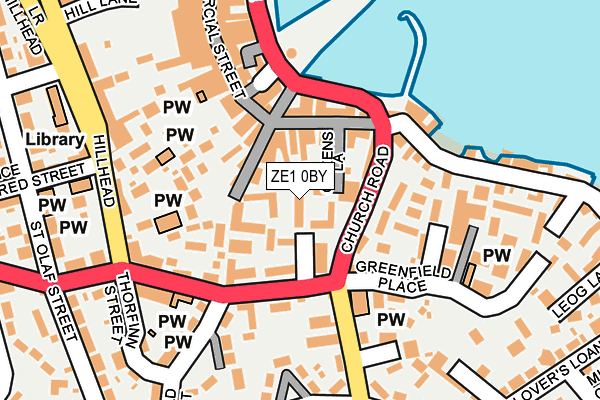 ZE1 0BY map - OS OpenMap – Local (Ordnance Survey)