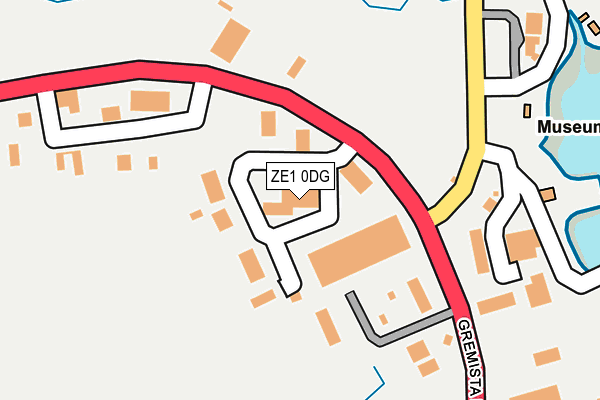 ZE1 0DG map - OS OpenMap – Local (Ordnance Survey)