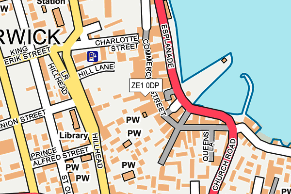 ZE1 0DP map - OS OpenMap – Local (Ordnance Survey)