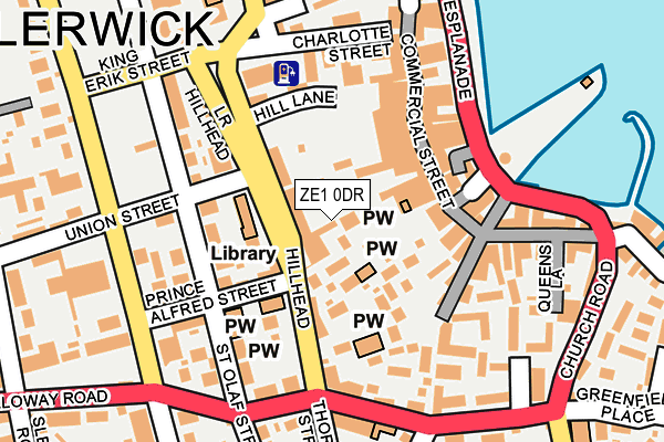 ZE1 0DR map - OS OpenMap – Local (Ordnance Survey)