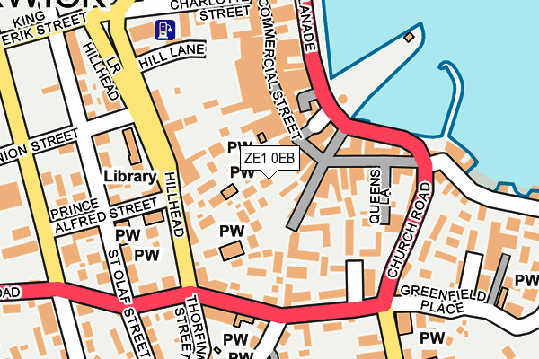 ZE1 0EB map - OS OpenMap – Local (Ordnance Survey)
