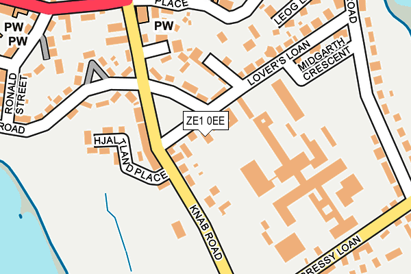 ZE1 0EE map - OS OpenMap – Local (Ordnance Survey)