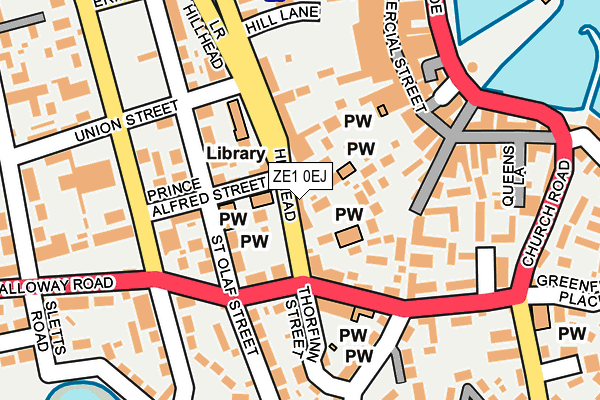 ZE1 0EJ map - OS OpenMap – Local (Ordnance Survey)