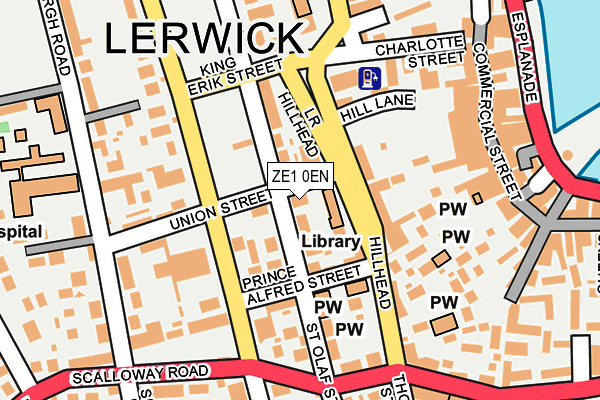 ZE1 0EN map - OS OpenMap – Local (Ordnance Survey)
