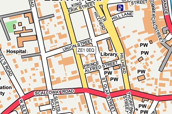 ZE1 0EQ map - OS OpenMap – Local (Ordnance Survey)