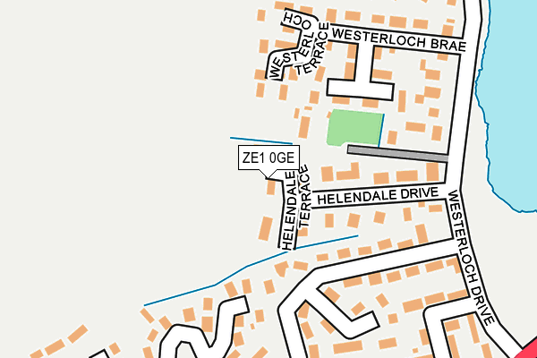 ZE1 0GE map - OS OpenMap – Local (Ordnance Survey)