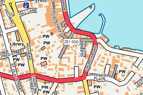 ZE1 0GG map - OS OpenMap – Local (Ordnance Survey)
