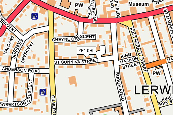 ZE1 0HL map - OS OpenMap – Local (Ordnance Survey)