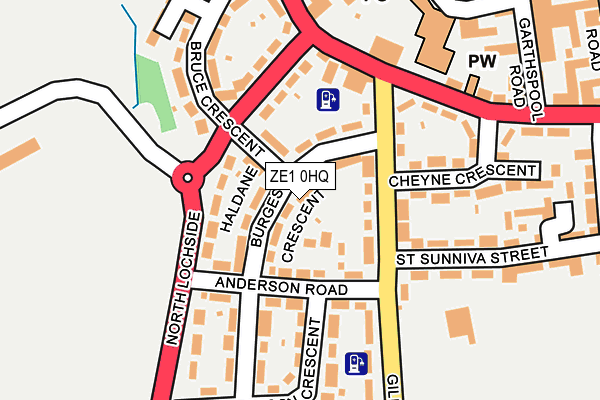 ZE1 0HQ map - OS OpenMap – Local (Ordnance Survey)