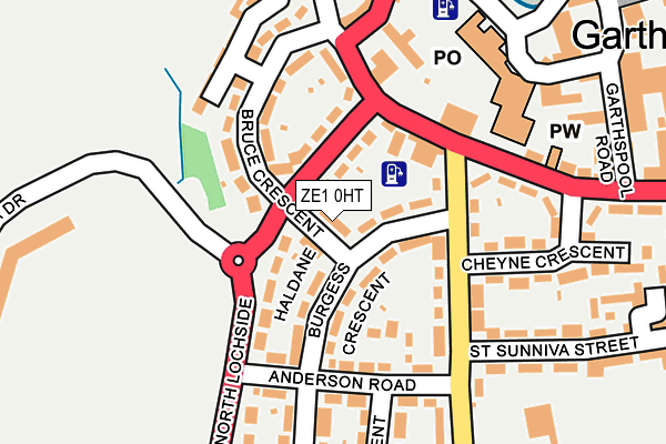 ZE1 0HT map - OS OpenMap – Local (Ordnance Survey)