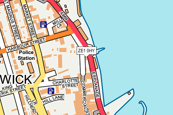ZE1 0HY map - OS OpenMap – Local (Ordnance Survey)