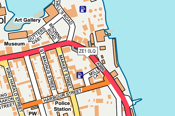 ZE1 0LQ map - OS OpenMap – Local (Ordnance Survey)