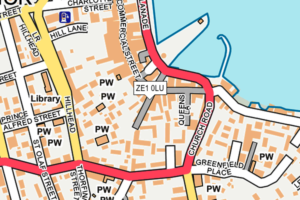 ZE1 0LU map - OS OpenMap – Local (Ordnance Survey)