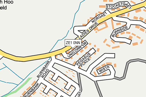 ZE1 0NN map - OS OpenMap – Local (Ordnance Survey)