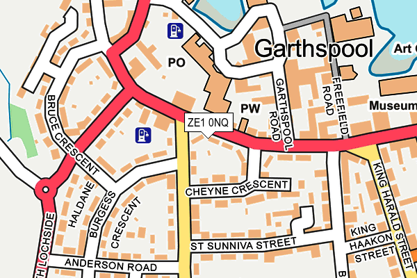 ZE1 0NQ map - OS OpenMap – Local (Ordnance Survey)