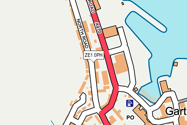 ZE1 0PH map - OS OpenMap – Local (Ordnance Survey)