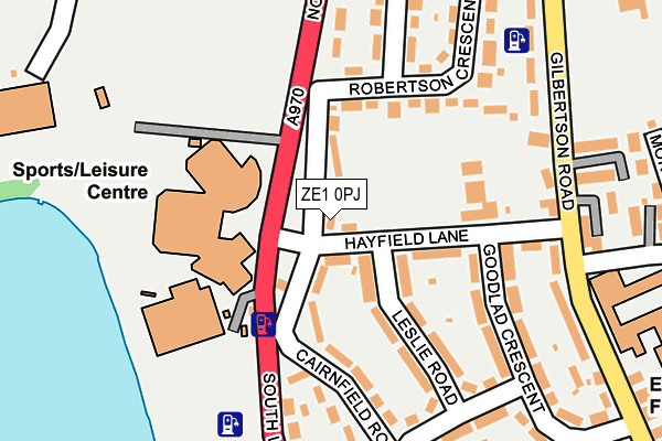 ZE1 0PJ map - OS OpenMap – Local (Ordnance Survey)