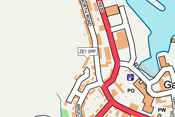 ZE1 0PP map - OS OpenMap – Local (Ordnance Survey)