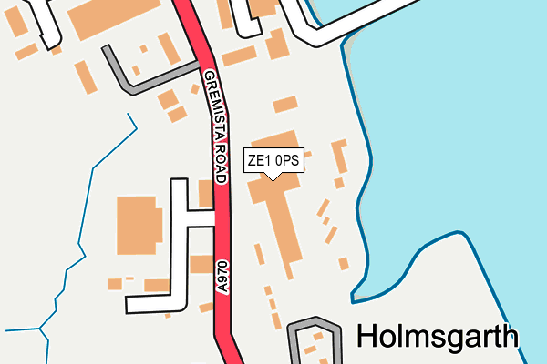 ZE1 0PS map - OS OpenMap – Local (Ordnance Survey)