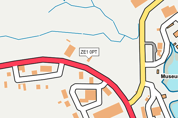 ZE1 0PT map - OS OpenMap – Local (Ordnance Survey)