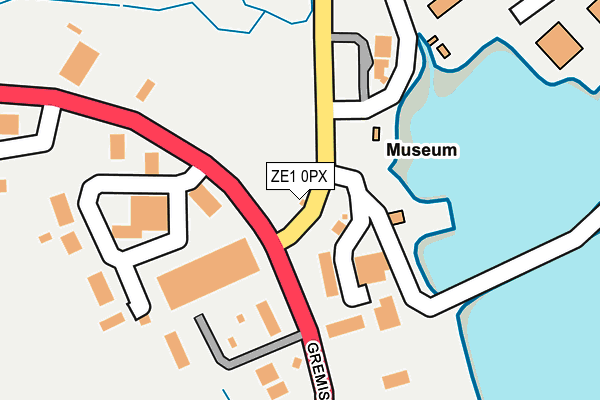 ZE1 0PX map - OS OpenMap – Local (Ordnance Survey)
