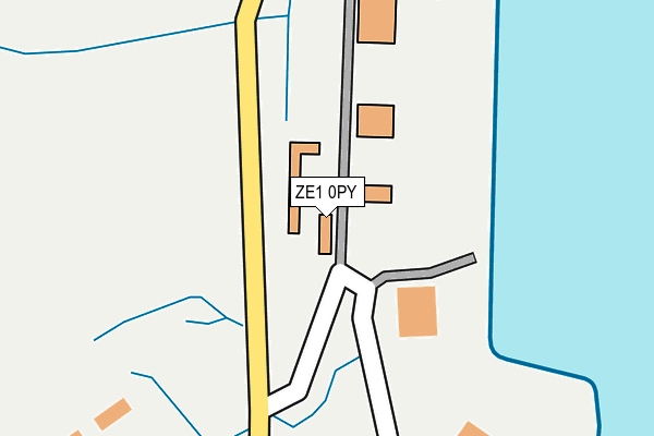 ZE1 0PY map - OS OpenMap – Local (Ordnance Survey)