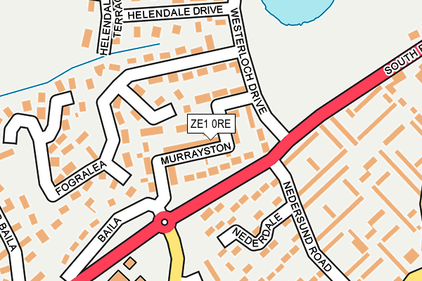 ZE1 0RE map - OS OpenMap – Local (Ordnance Survey)