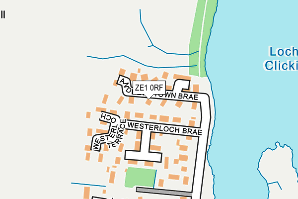 ZE1 0RF map - OS OpenMap – Local (Ordnance Survey)