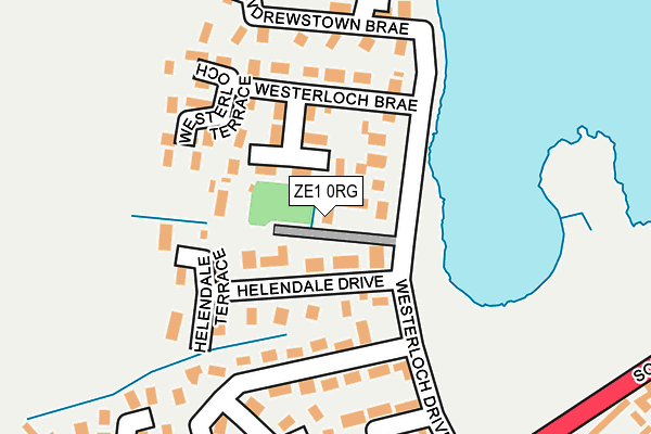 ZE1 0RG map - OS OpenMap – Local (Ordnance Survey)